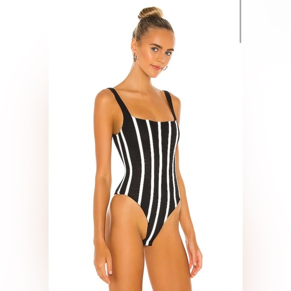 NWT Revolve Misha Kyanni Bodysuit in Black & Ivory | size AU 8 / US 4 / S - Picture 2 of 12